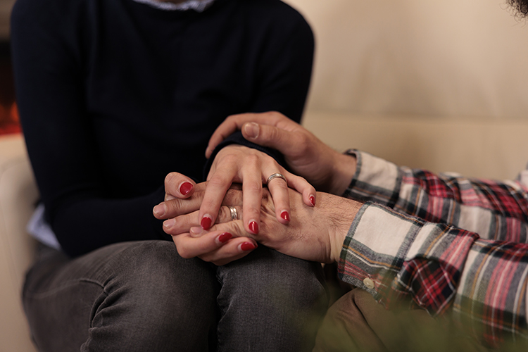 Couple sitting together during a counseling session